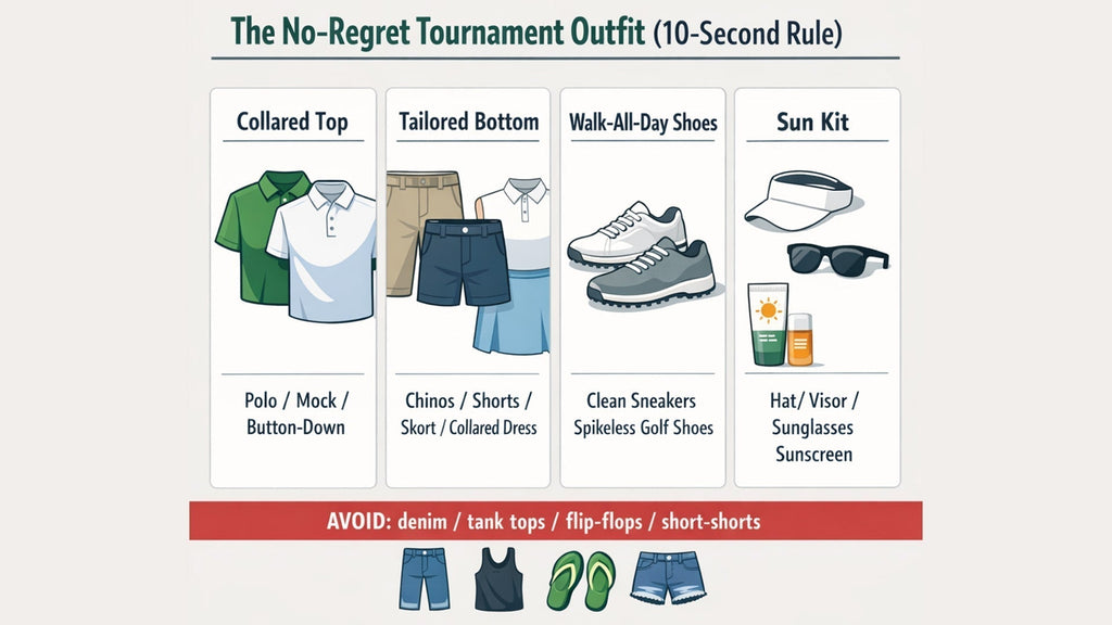 sachin and babi light blue dress What to Wear to a Golf Tournament as a Spectator (2026) – Qiandao Apparel