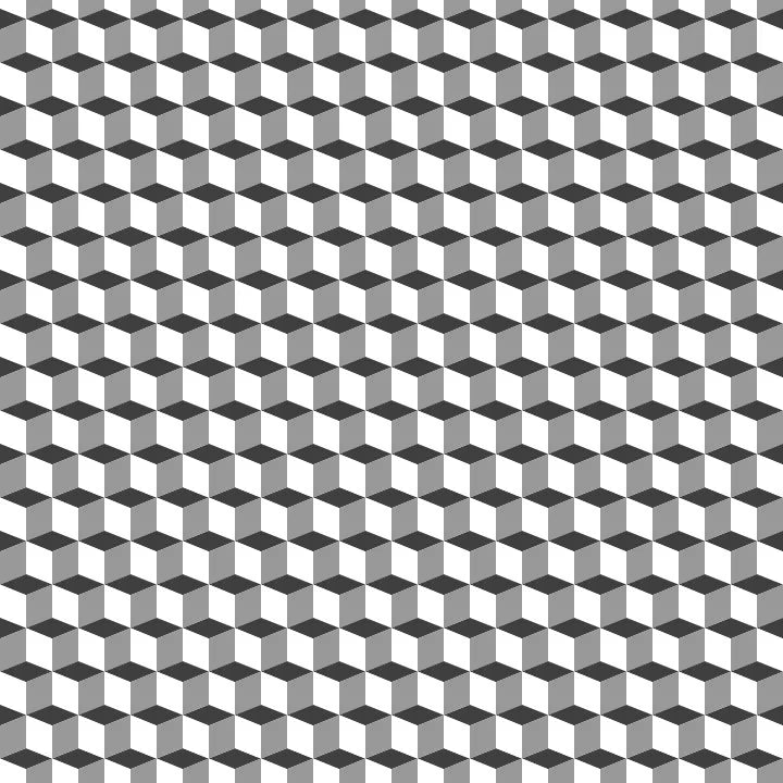 Geometric Pattern 3 - Monochrome Geometric Cube Pattern Geometric Pattern 3 - Monochrome Geometric Cube Pattern