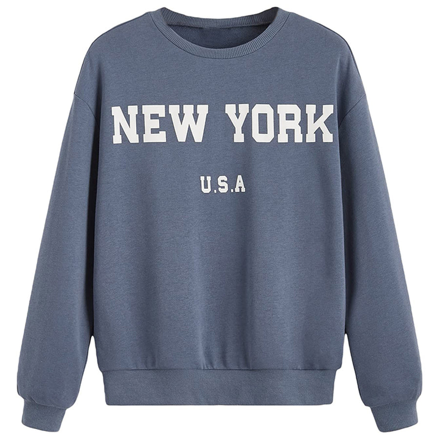 Men's Kait Plain Letter Print Crewneck Men's Kait Plain Letter Print Crewneck