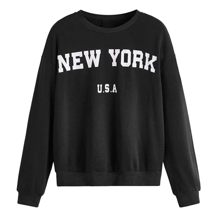 Men's Kait Plain Letter Print Crewneck Men's Kait Plain Letter Print Crewneck