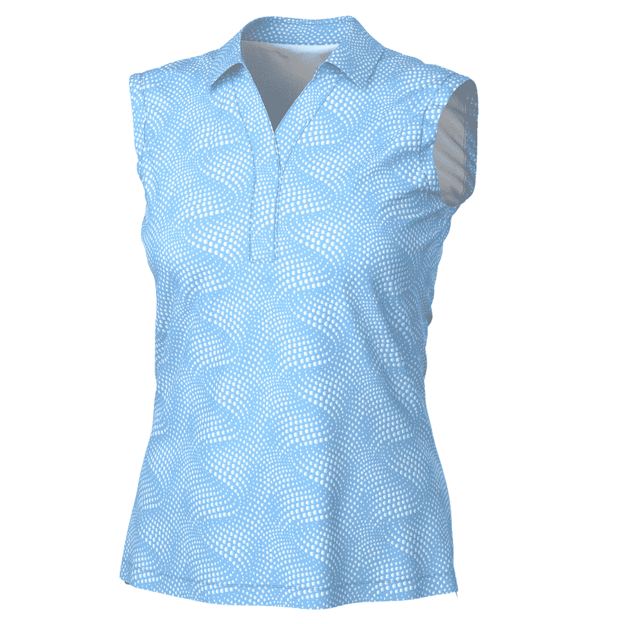 Women's Vintage Pattern Print Golf Polo Women's Vintage Pattern Print Golf Polo