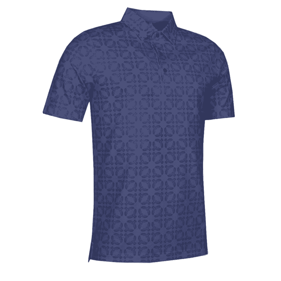 Men's Full Pattern Print Golf Polo Men's Full Pattern Print Golf Polo