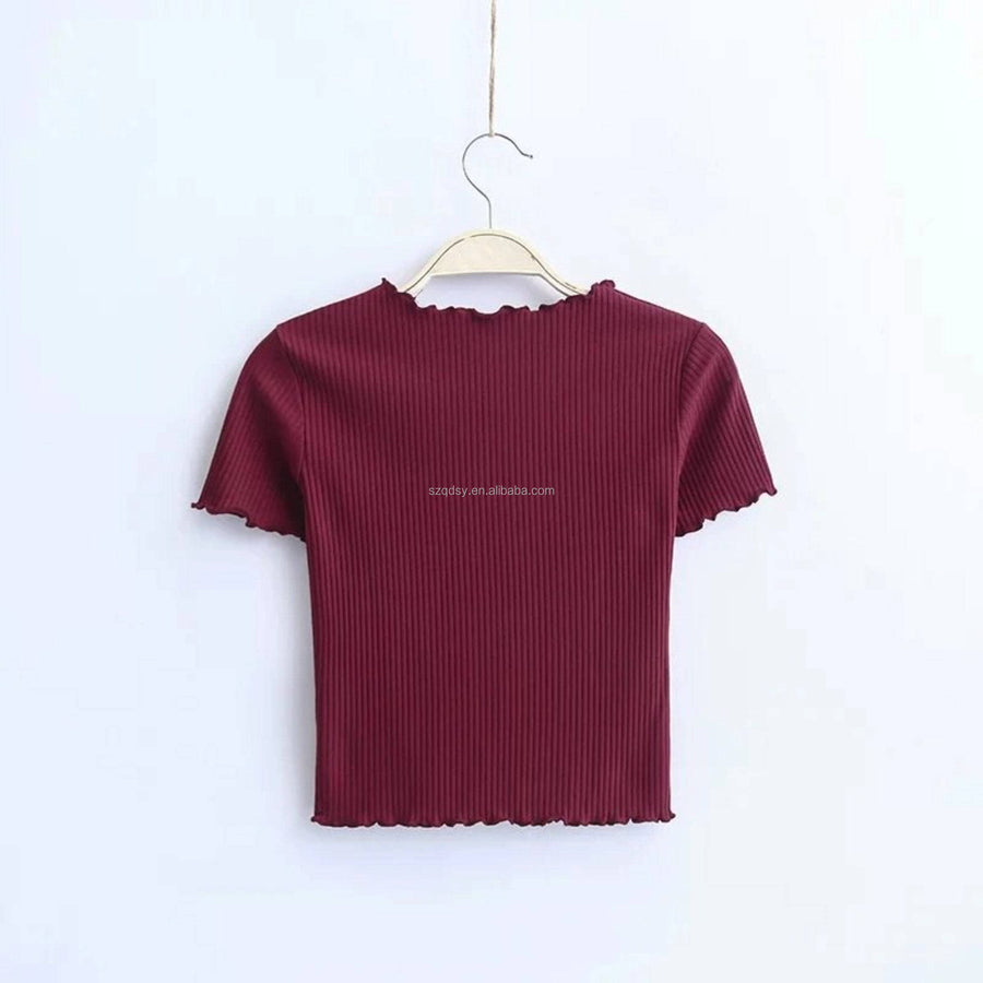 Women's Pure Color Slim Fit Tee Women's Pure Color Slim Fit Tee