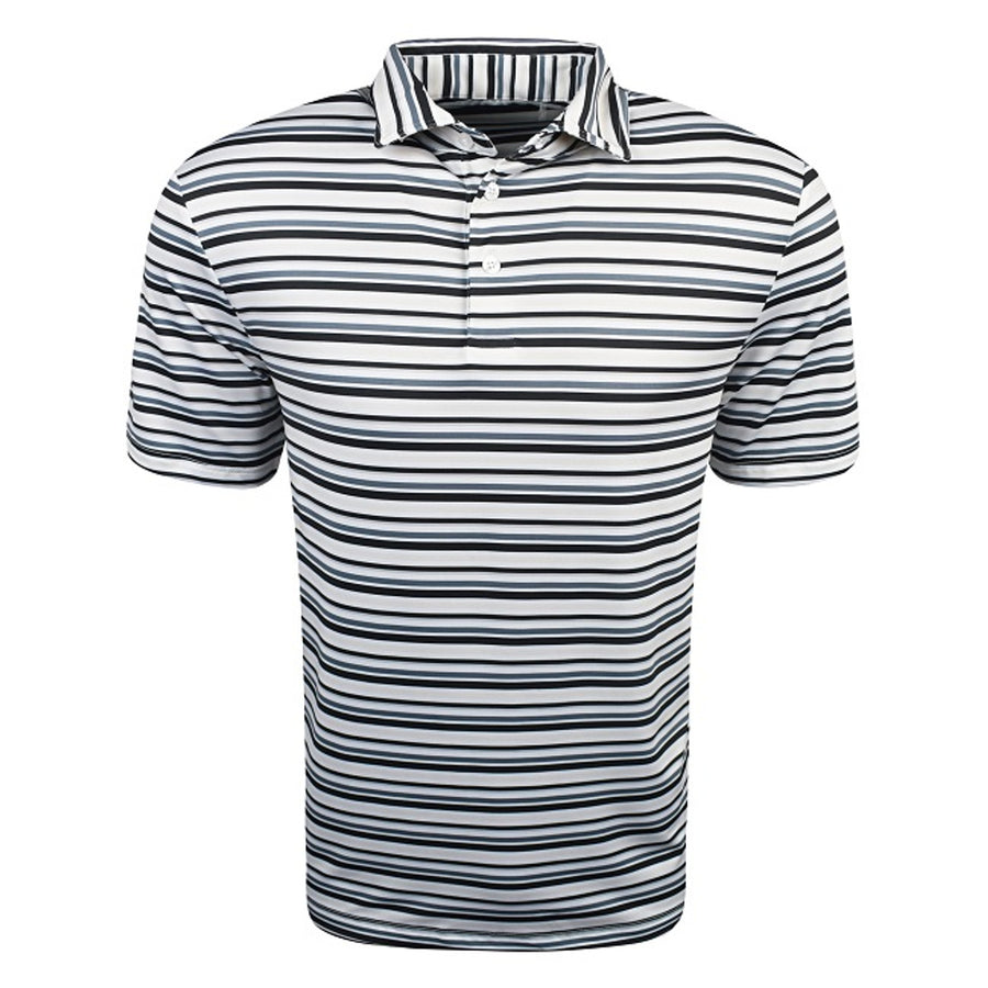 Men's High Quality Striped Print Golf Polo Men's High Quality Striped Print Golf Polo