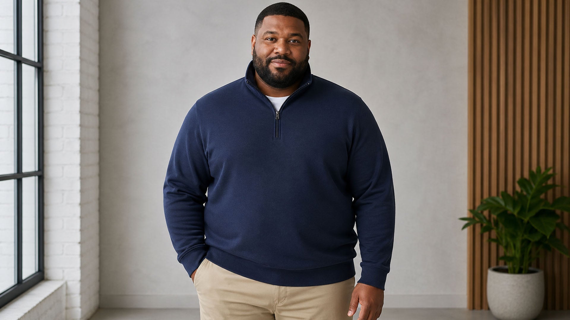 Big and Tall 1/4 Zip Pullovers: Fit Blocks, Length and Size Risk