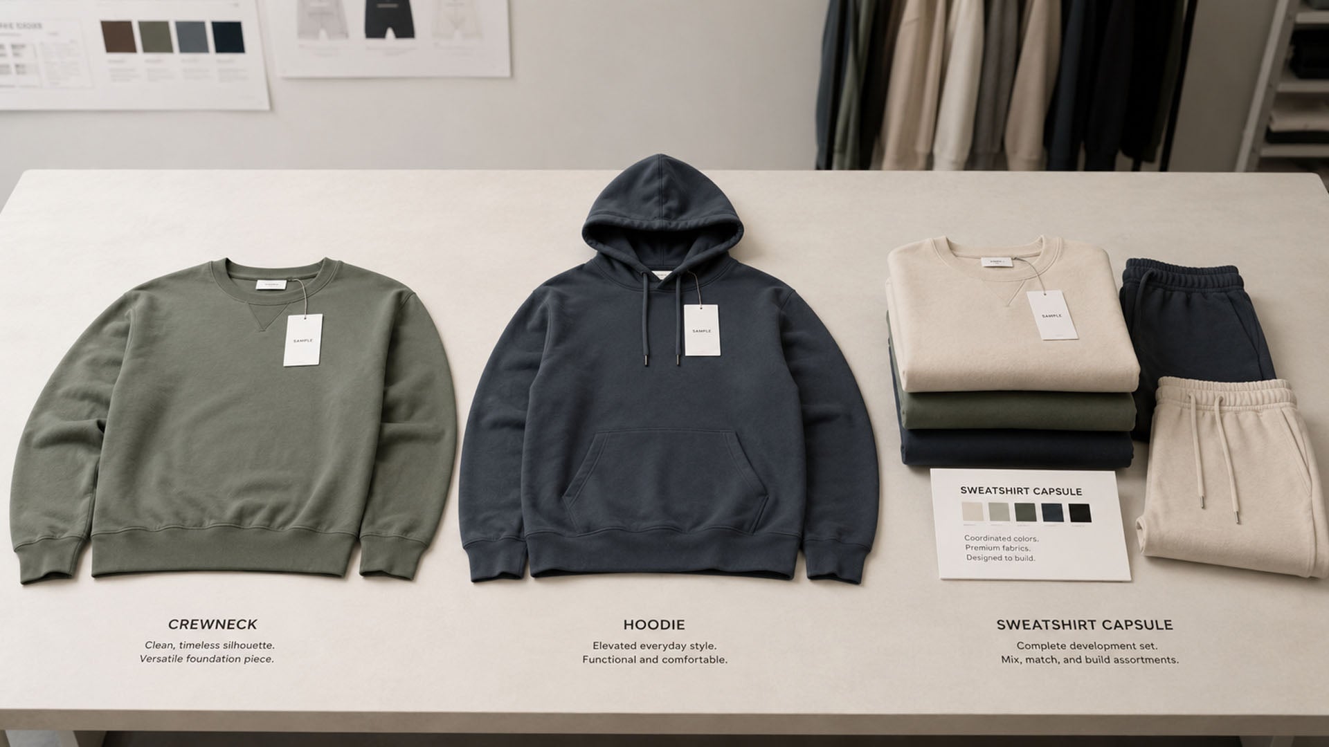 Crewneck vs Sweatshirt vs Hoodie: What Should Brands Develop First?