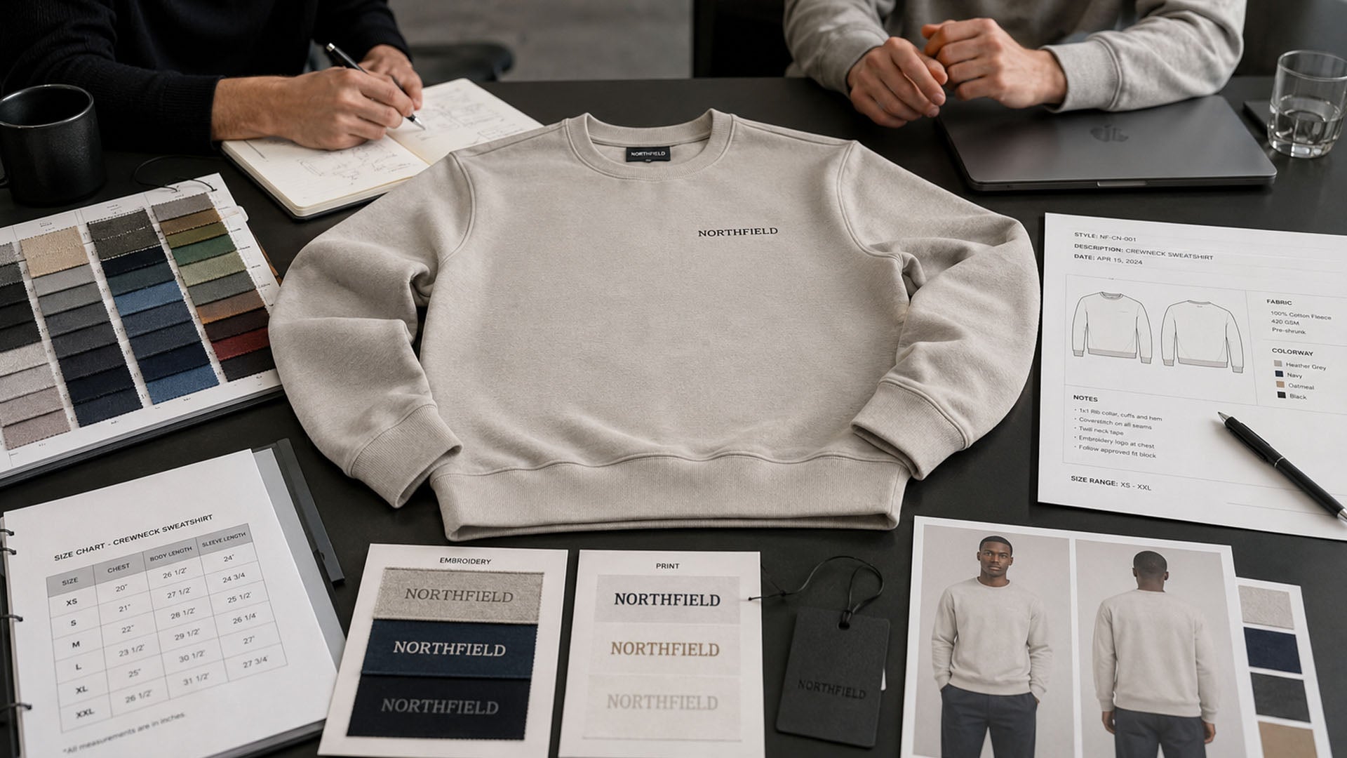 Custom Crewneck Sweatshirts Checklist: Fabric, Fit, Logo and MOQ for Brands