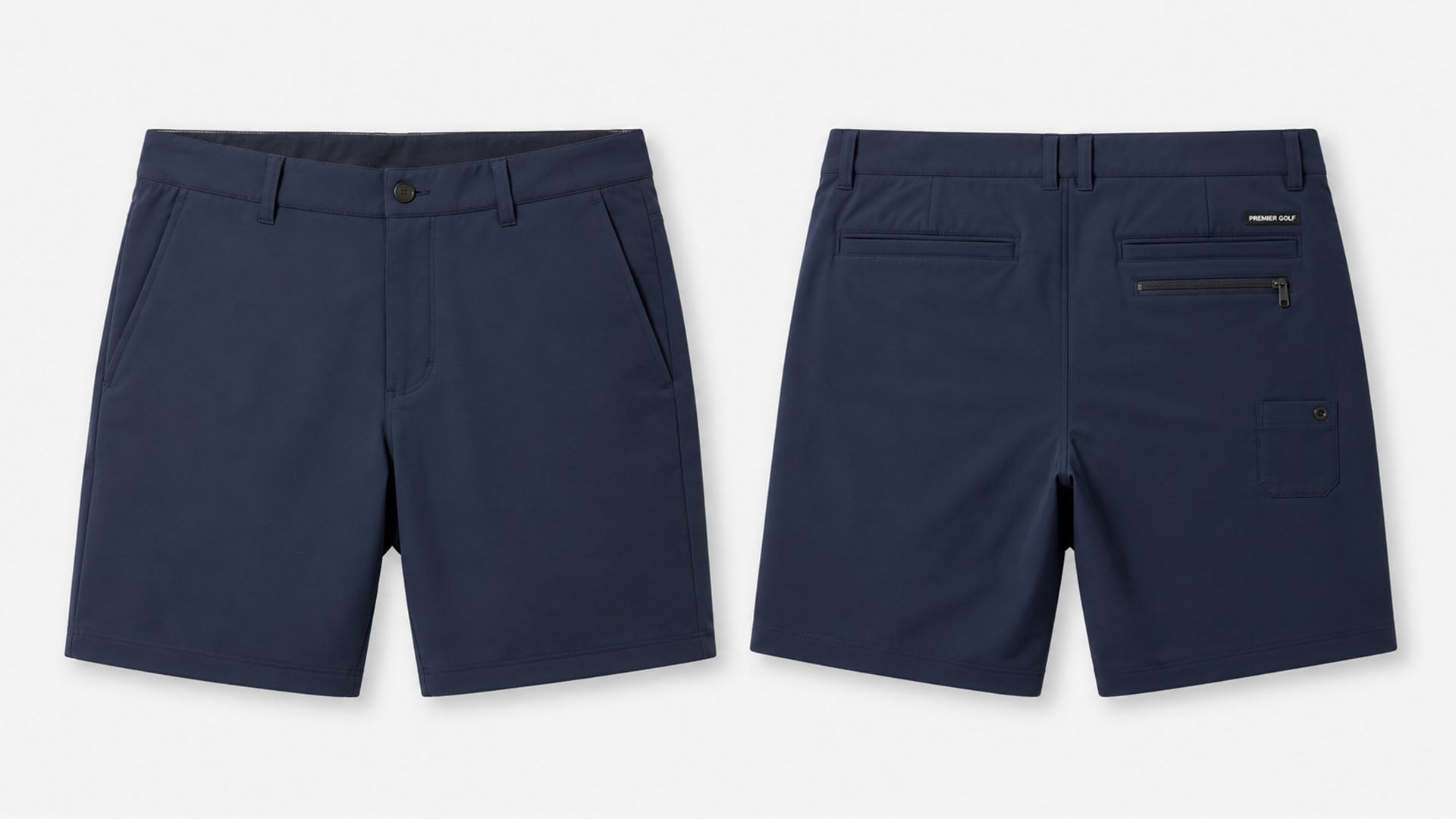 Golf Shorts Pocket Design: 5-Pocket, Zipper & Phone Storage