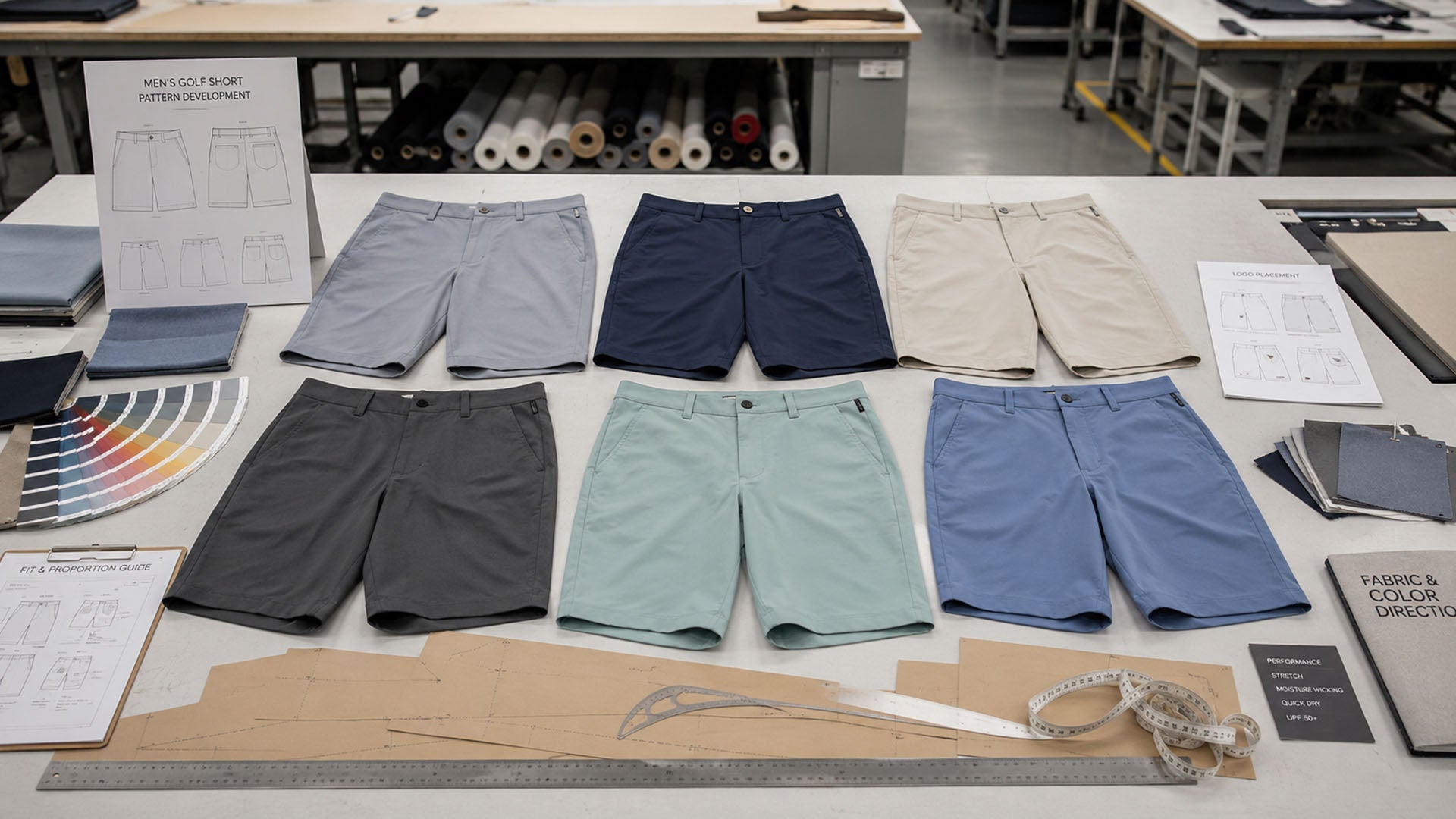 Men’s Golf Shorts OEM Guide: Slim, Relaxed, Athletic and Tapered Fits