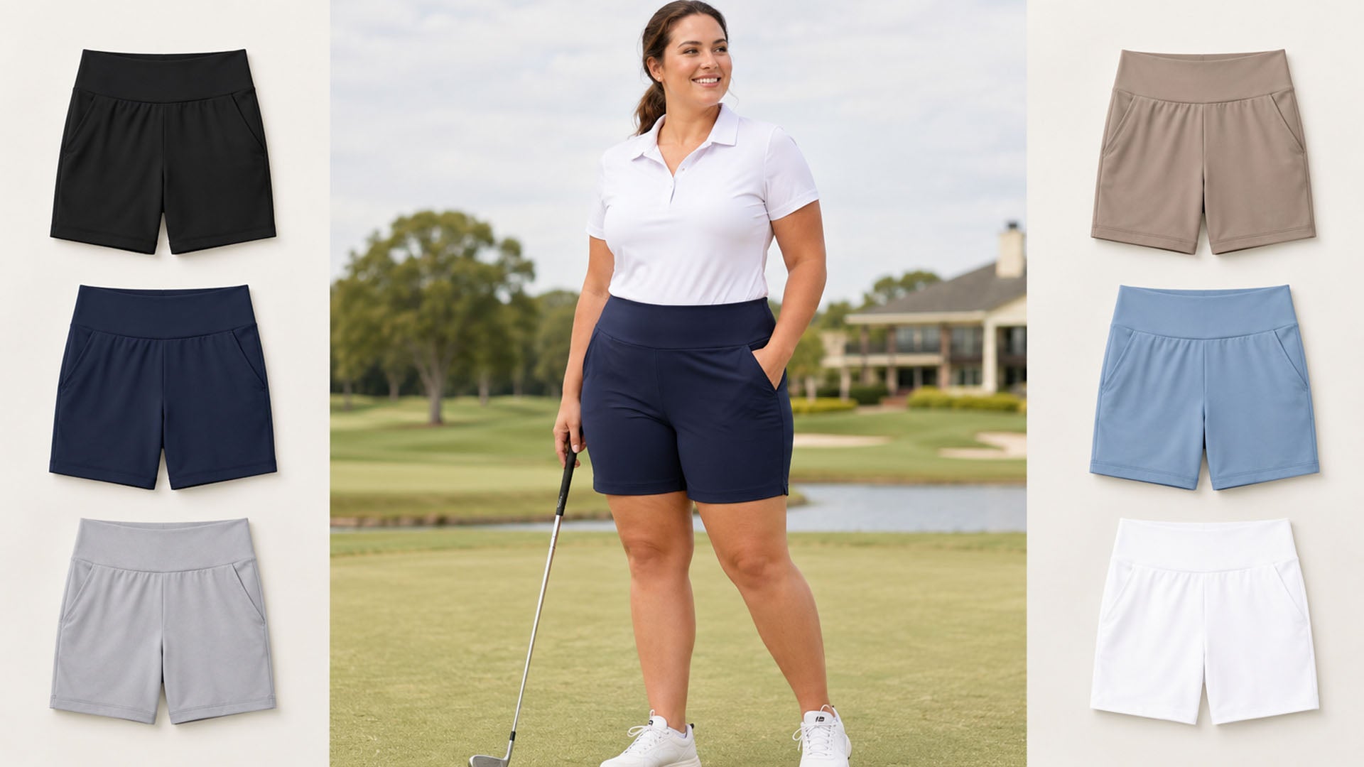 Plus Size Golf Shorts for Women: Pull-On Waist, Coverage & Size Planning