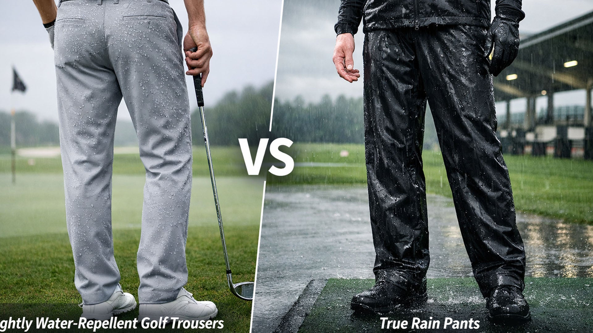 Waterproof vs Water-Resistant Golf Pants: Do You Need Golf Rain Pants?