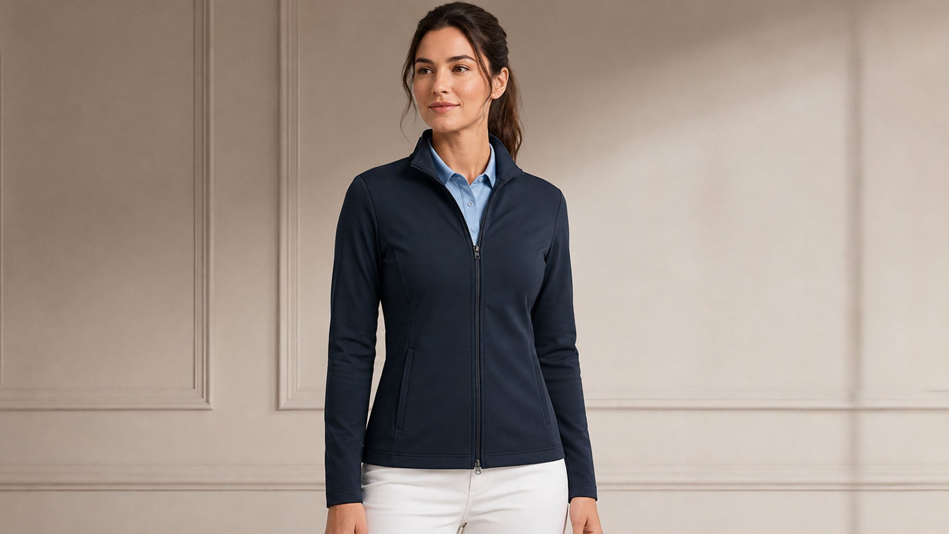 Women’s Golf Jackets Fit Guide: Waist Shaping, Layering Ease & Full-Zip Fit