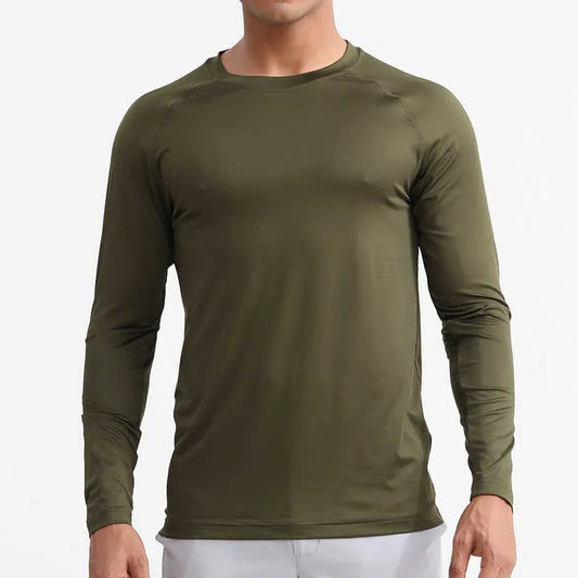Custom Fishing Shirt Long-Sleeve Quick-Dry  Neckcrew Shirt - UPF 50+ Performance OEM & Bulk