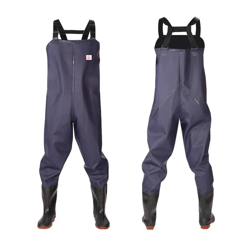 Fishing Bibs Thickened Unisex Chest Waders Pants Waterproof Fishing Sea Lotus Digging Work Wader