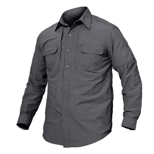Custom Cotton Fishing Shirt - Breathable Multi-Color Long Sleeve with OEM/ODM Logo