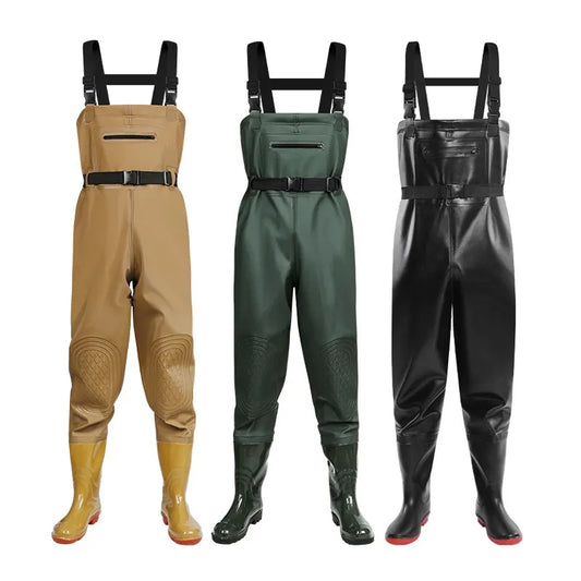 Fishing Bibs Men’s Waterproof Breathable Fishing Wader Pants – Full-Protection Outdoor Waders OEM Manufacturing
