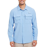 Customized Logo Lightweight Polyester Fishing Travel Shirt UPF Quick Dry Breathable
