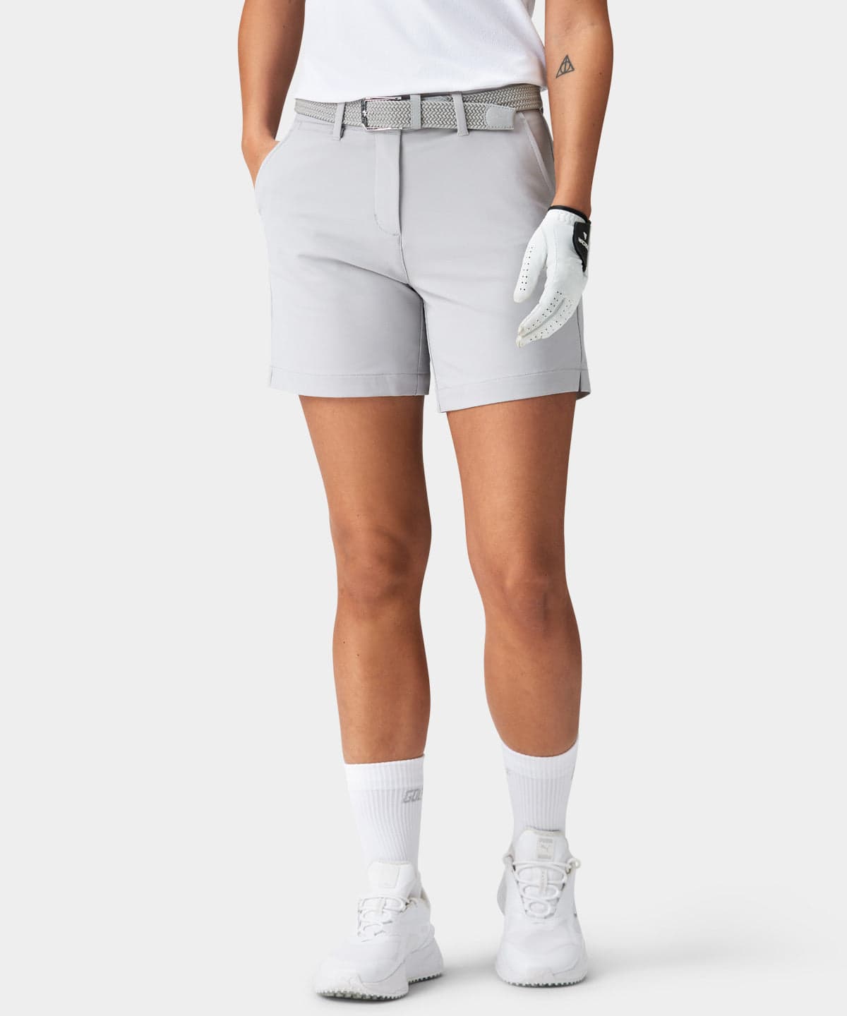 Women's Light Grey Flex Shorts