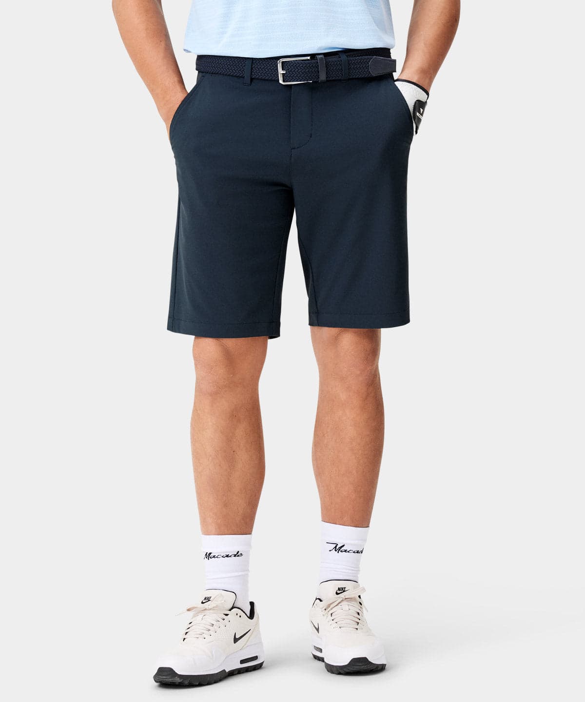 Men's Navy Four-Way Stretch Shorts