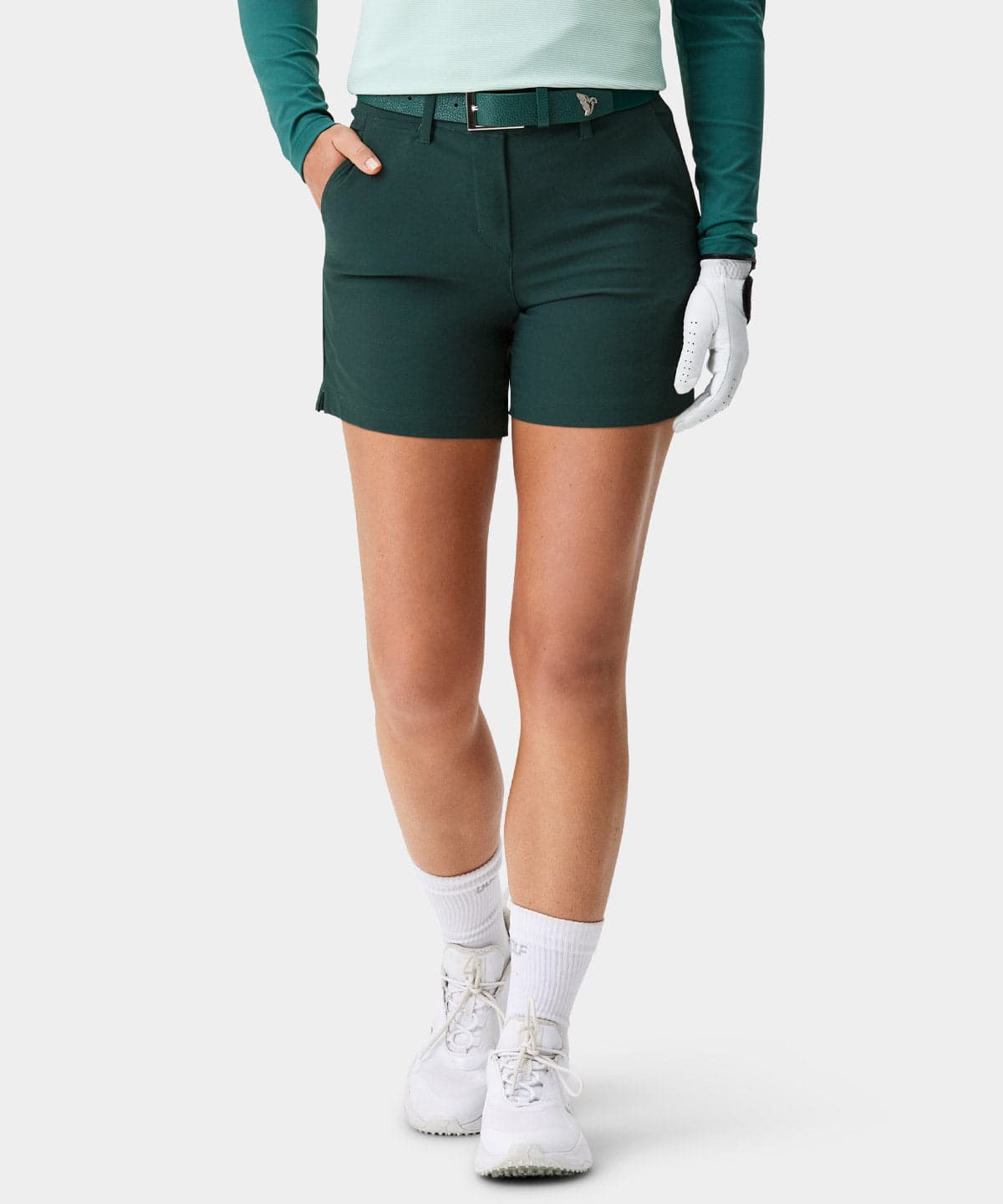 Women's Teal Flex Shorts