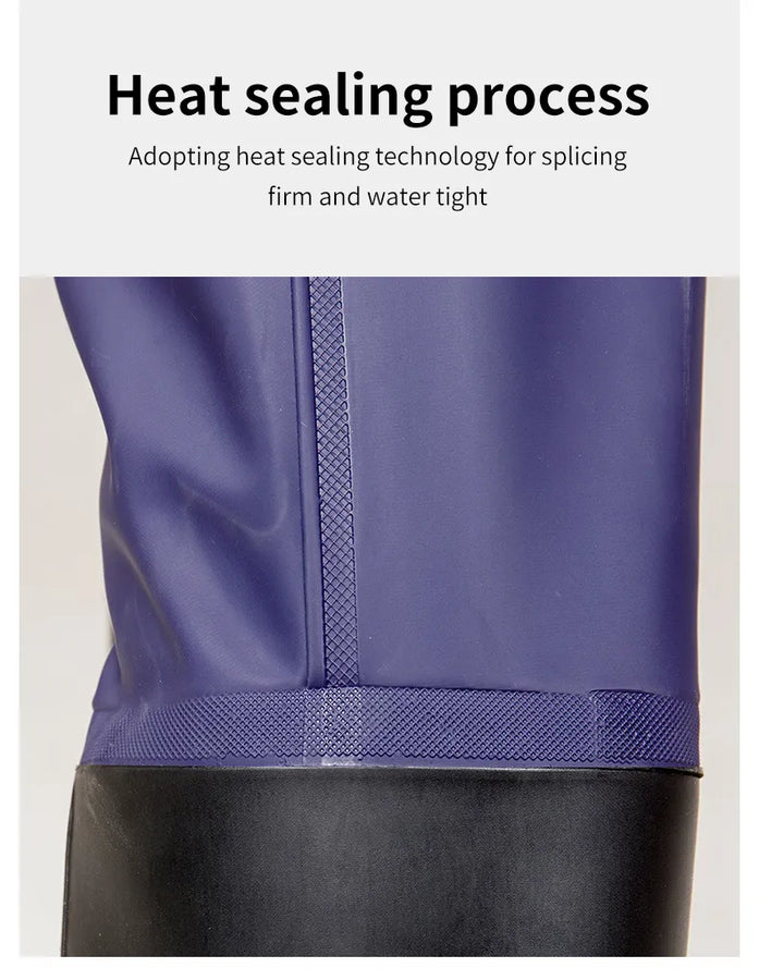 Fishing Bibs Thickened Unisex Chest Waders Pants Waterproof Fishing Sea Lotus Digging Work Wader