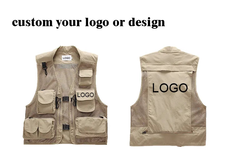 Custom Fishing Vest UPF 50 Fishing Polo Breathable Quick Dry OEM Bulk Orders