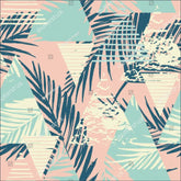 Tropical Print 2 - Tropical Triangular Palm Leaf Pattern