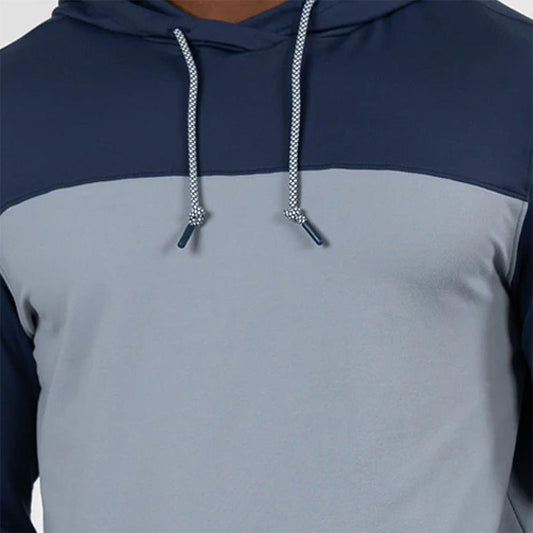 Custom Boss Golf Hoodie | Navy and Gray Two-Tone Fleece Pullover