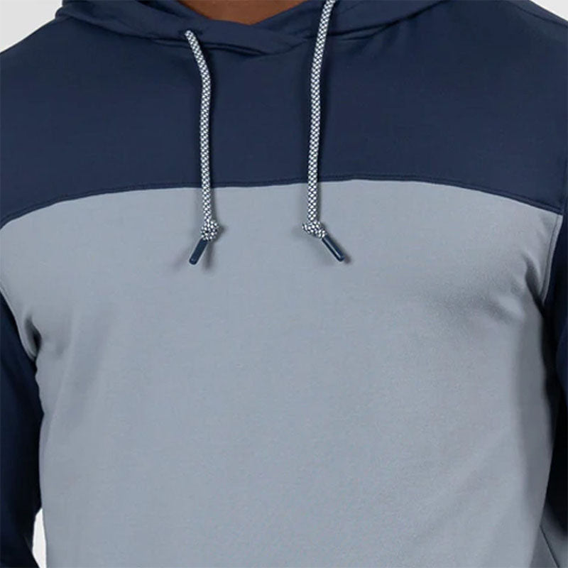Custom Boss Golf Hoodie | Navy and Gray Two-Tone Fleece Pullover