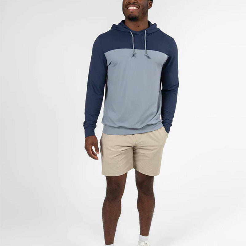 Custom Boss Golf Hoodie | Navy and Gray Two-Tone Fleece Pullover