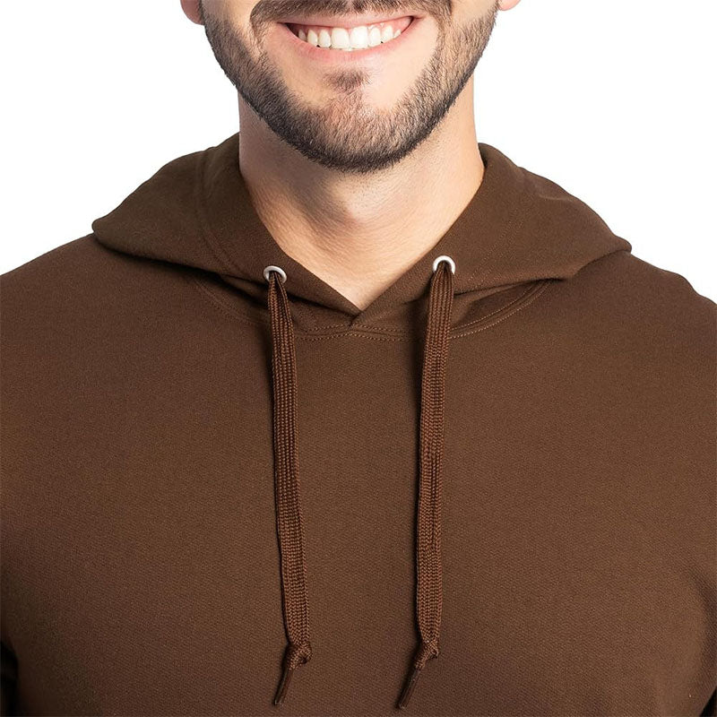 Custom Golf Hoodie Brown in 350 GSM Heavyweight Cotton
