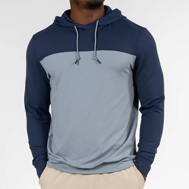 Custom Boss Golf Hoodie | Navy and Gray Two-Tone Fleece Pullover