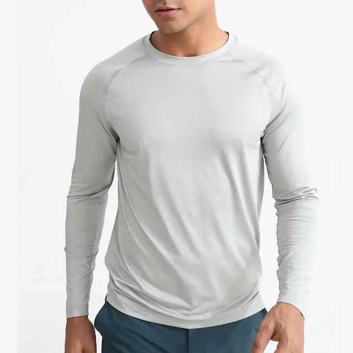 Custom Fishing Shirt Long-Sleeve Quick-Dry  Neckcrew Shirt - UPF 50+ Performance OEM & Bulk