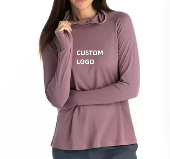 Women’s Lightweight Bamboo Fishing Hoodie — UPF 50+ Sun Protection, Moisture-Wicking, OEM Customizable