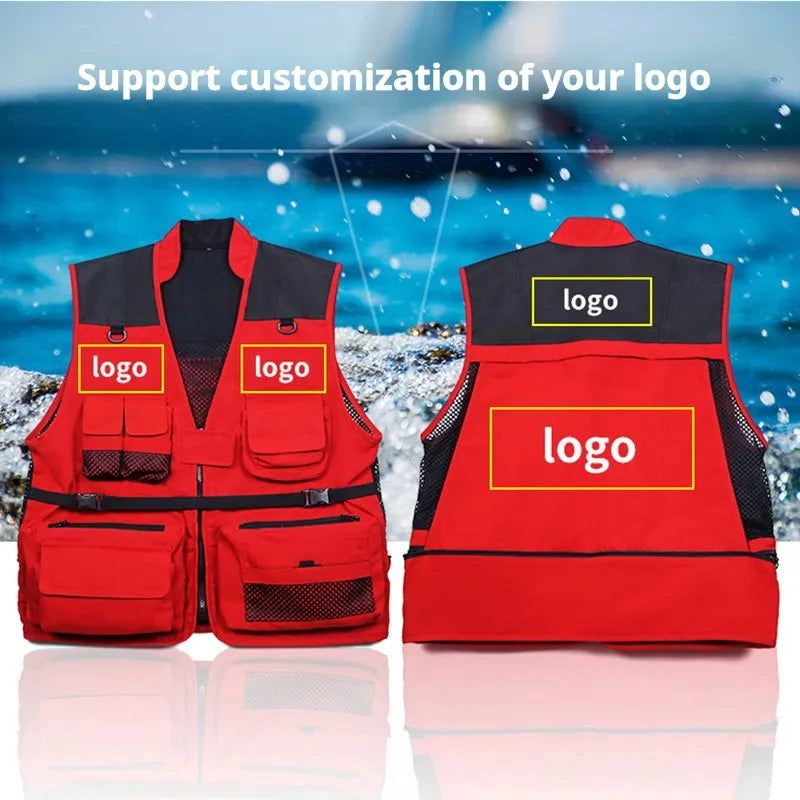 Custom Fishing Vest UPF 50 Fishing Polo Breathable Quick Dry OEM Bulk Orders