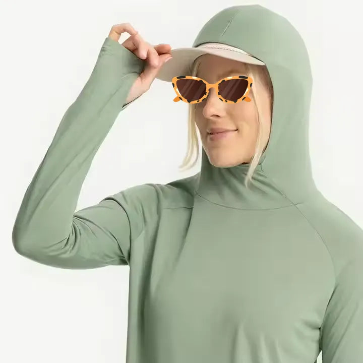 Women’s Lightweight Bamboo Fishing Hoodie — UPF 50+ Sun Protection, Moisture-Wicking, OEM Customizable
