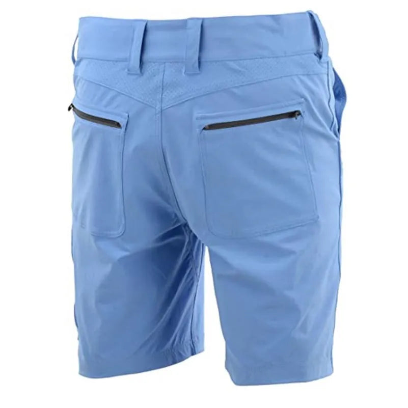 OEM Fishing Shorts Custom Quick Dry Men s Fishing Shorts UPF 50 100 Cotton Multi Logo Options