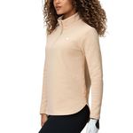 Women's Pure Oatmeal 1/4 Zip Golf Pullover