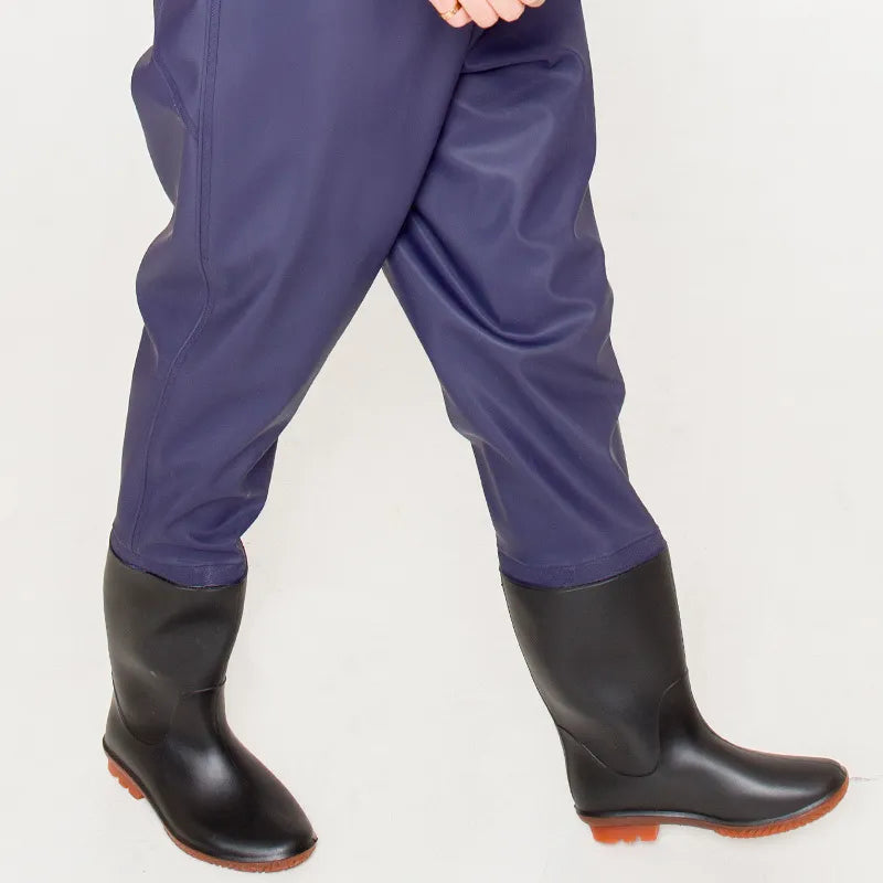 Fishing Bibs Thickened Unisex Chest Waders Pants Waterproof Fishing Sea Lotus Digging Work Wader