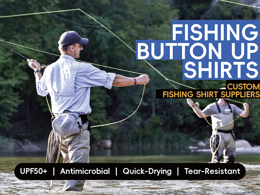 Customized Logo Lightweight Polyester Fishing Travel Shirt UPF Quick Dry Breathable