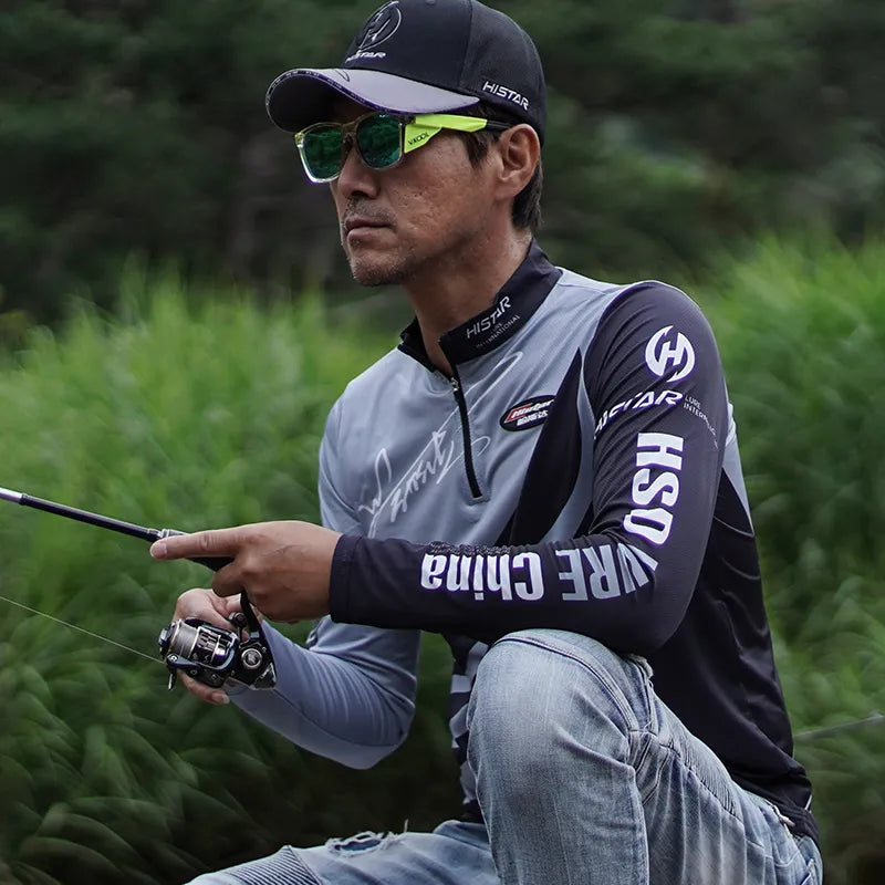 Fishing Hoodie HISTAR Anti-UV Fishing Shirt Sun Protection Performance Clothing OEM Bulk