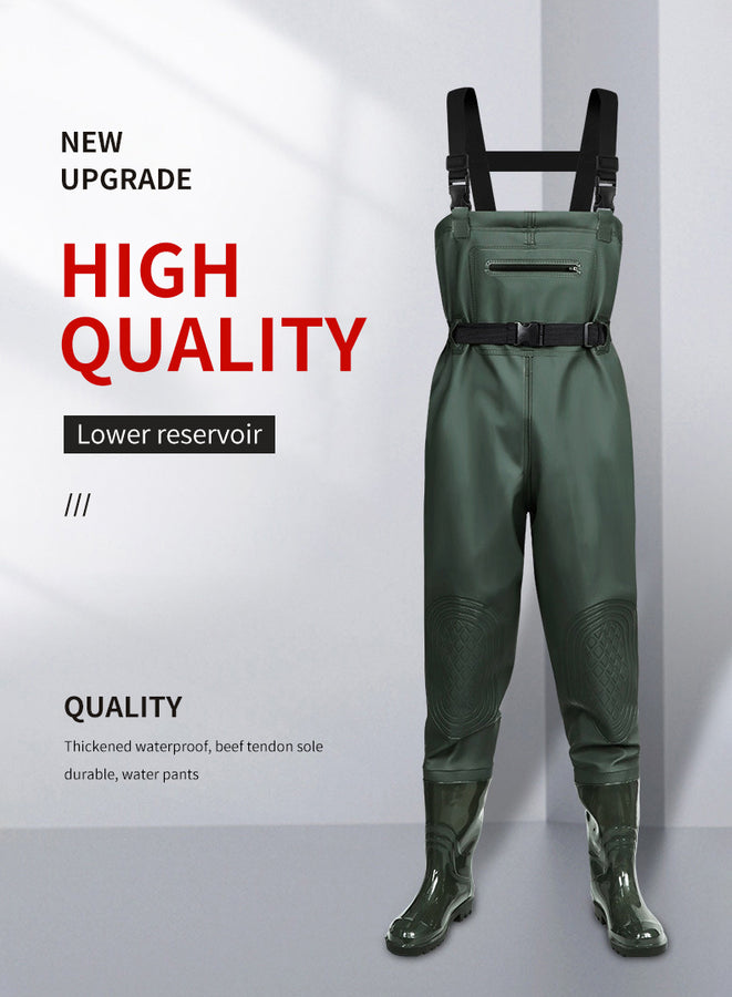 Fishing Bibs Men’s Waterproof Breathable Fishing Wader Pants – Full-Protection Outdoor Waders OEM Manufacturing