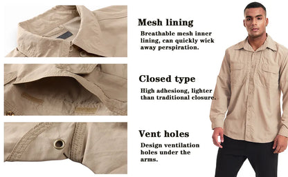 Custom Cotton Fishing Shirt - Breathable Multi-Color Long Sleeve with OEM/ODM Logo