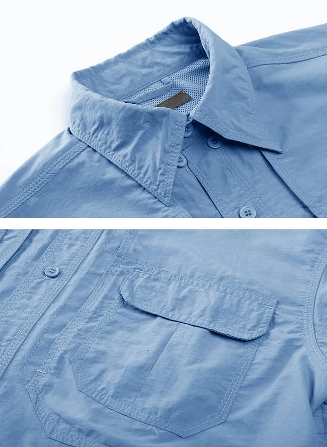 Custom Cotton Fishing Shirt - Breathable Multi-Color Long Sleeve with OEM/ODM Logo