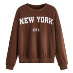 Men's Kait Plain Letter Print Crewneck