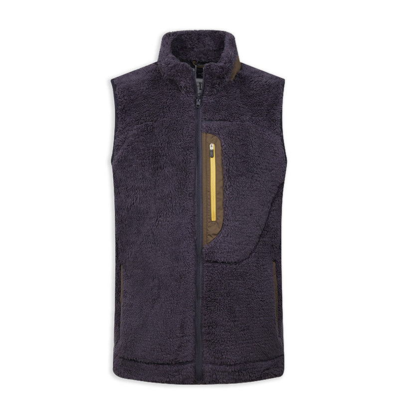 Men's Fleece Full Zipper Casual Golf Vest