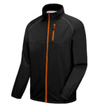 Men's Pure Color Zippers Golf Jacket