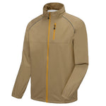 Men's Pure Color Zippers Golf Jacket