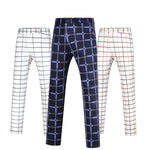 Men's Striped Print Golf Pants