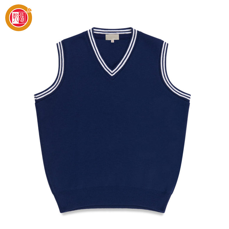 Men's Knitted Pure Color Golf Vest